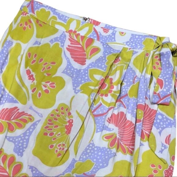 ModCloth Whole Lotta Loveliness Floral Faux Wrap Skirt Size Small - Picture 4 of 12